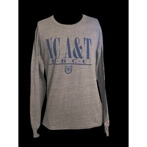 North Carolina A&T Aggies HBCU Long Sleeve Shirt Gray Men’s Size Medium